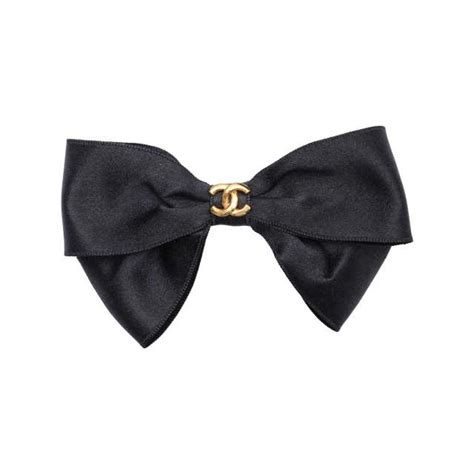 chanel ear miffs|Chanel bow tie for hair.